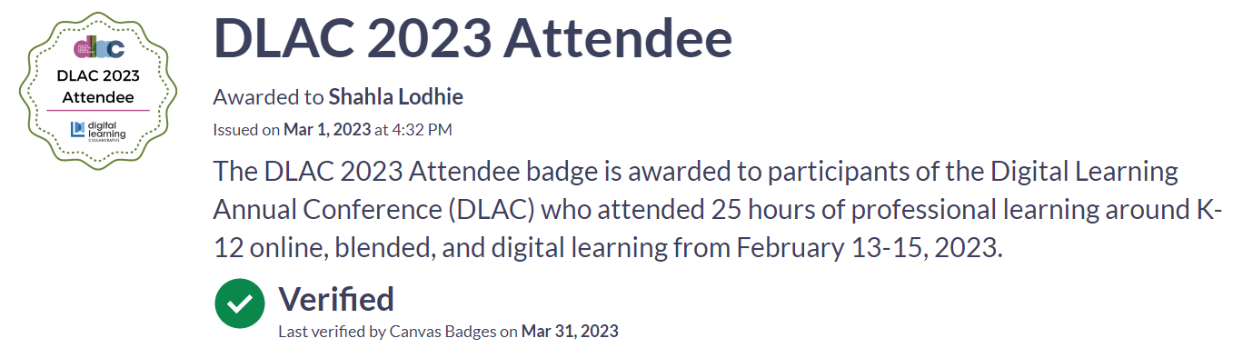 DLAC badge