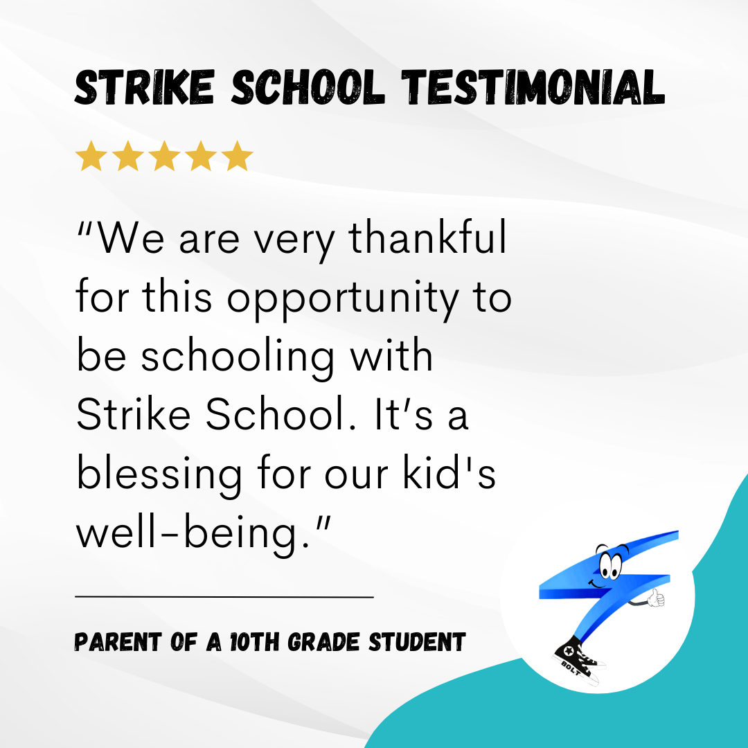 Strike School Testimonial - K-12 Online School