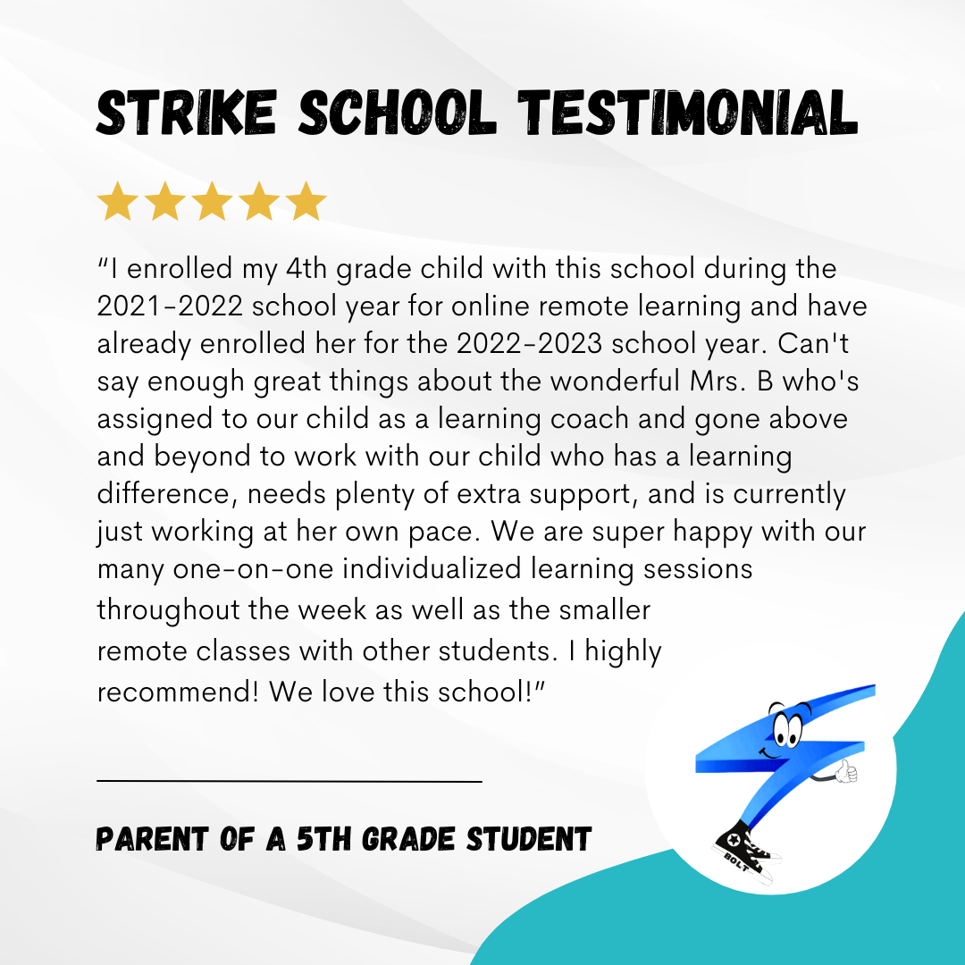 Strike School Testimonial - K-12 Online School