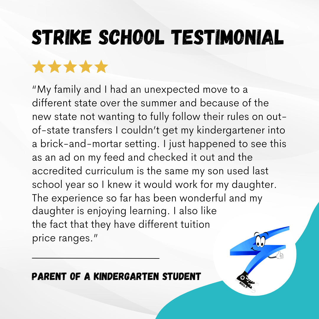 Strike School Testimonial - K-12 Online School