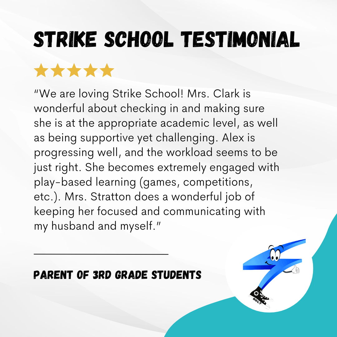 Strike School Testimonial - K-12 Online School